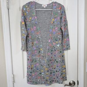 Girls Rainbow Heart Cardigan